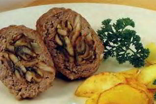 Зразы из свиного окорока с грибами