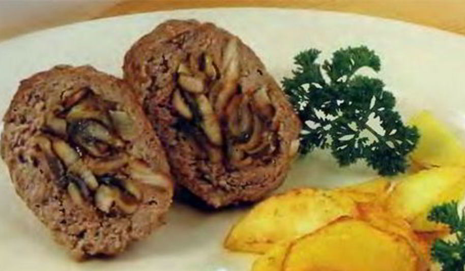 Рецепт зраз из свиного окорока с грибами
