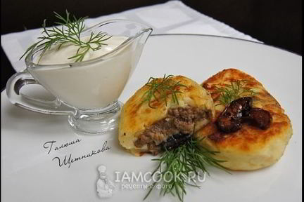 Зразы картофельные с фаршем