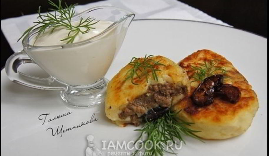 Рецепт зраз картофельных с фаршем