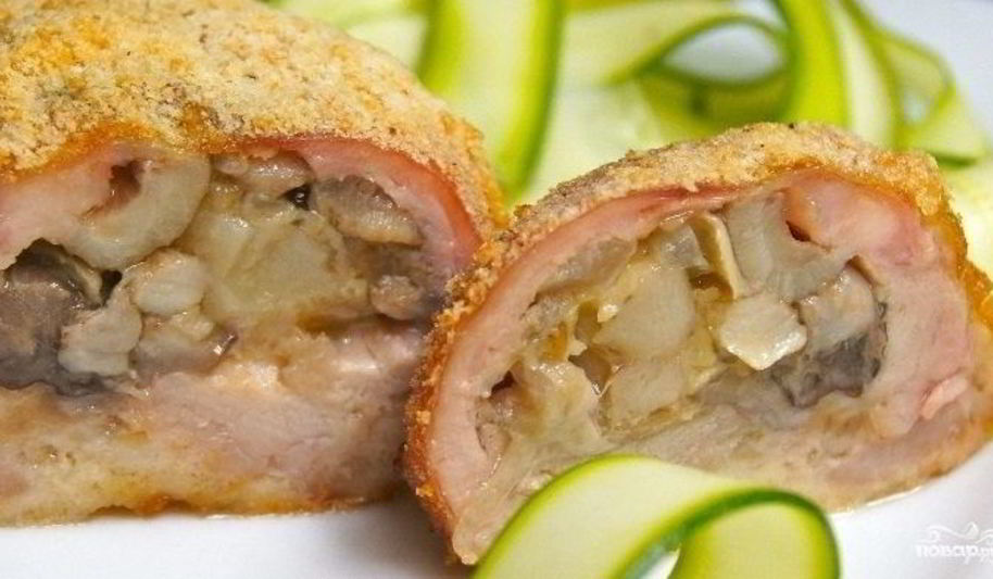 Рецепт зраз куриных с моцареллой