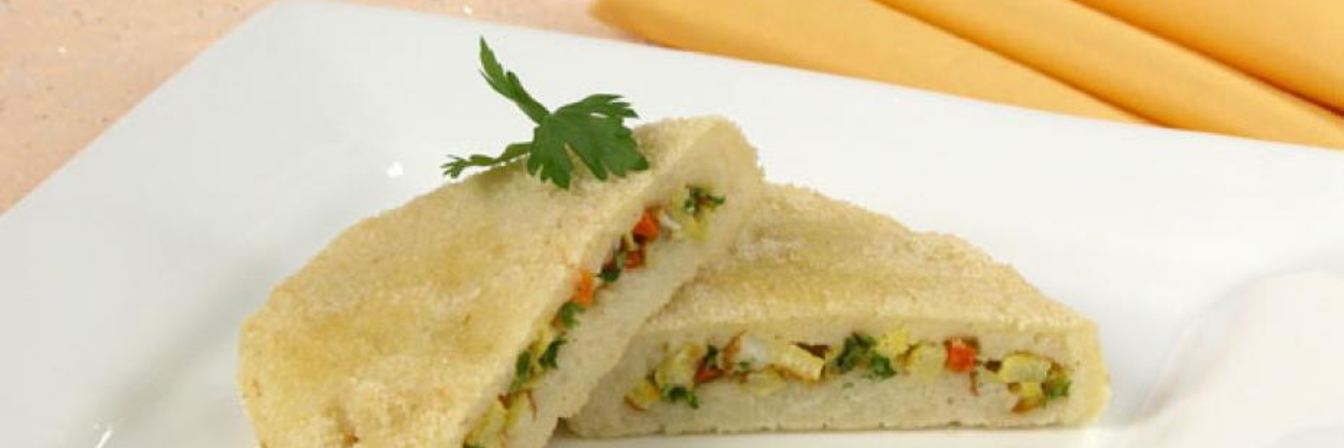 Зразы манные с омлетом и морковью