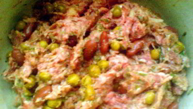 зразы мясные с бобовыми