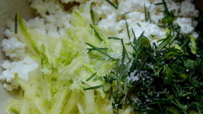 зразы с творогом и свежим кабачком