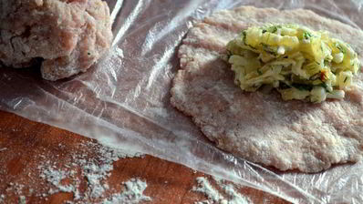 зразы с яйцом и зеленью