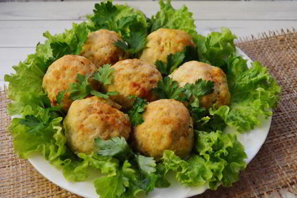 Зразы с зеленым луком и яйцом