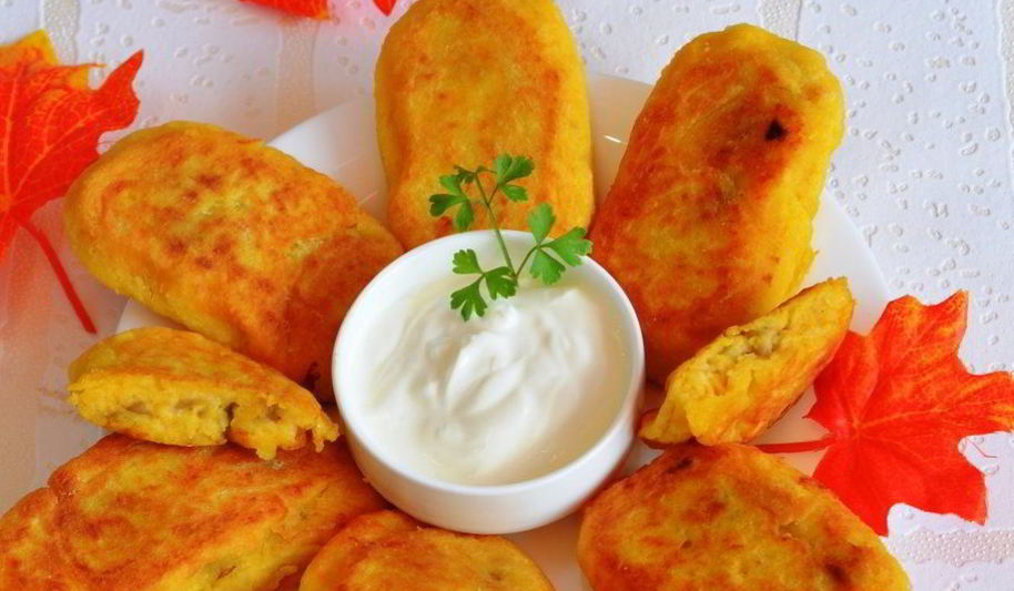 Рецепт зраз тыквенно-картофельные с грибами