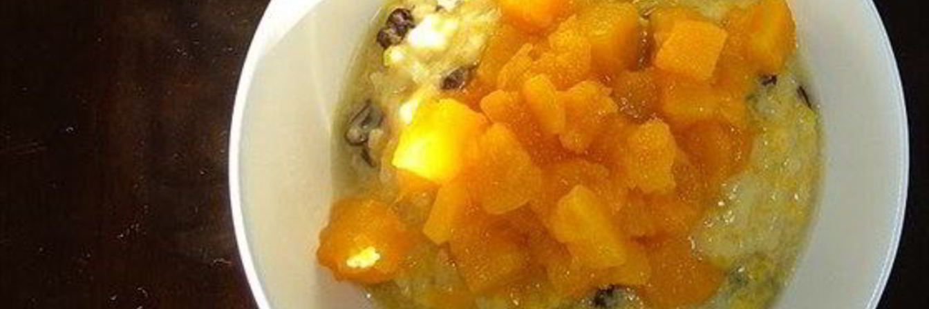 Ароматная тыквенная каша с кокосом