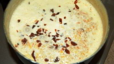 быстрая каша с тыквой и сухофруктами