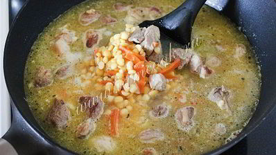 гороховая каша с мясом