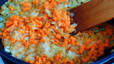 гороховая каша с зажаркой