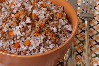 Быстрая гречневая каша с грибами