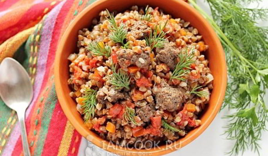 Рецепт гречки по-купечески с фаршем в мультиварке