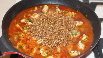 гречка по-купечески с курицей