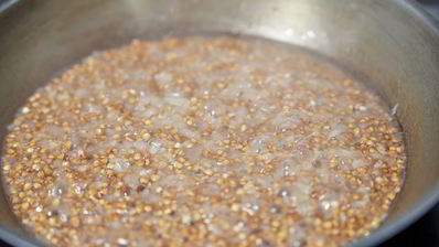 гречка с белыми грибами и шампиньонами