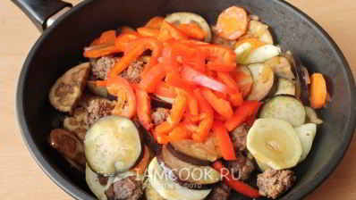 гречка с фаршем и овощами