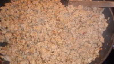 гречка с фаршем на сковороде