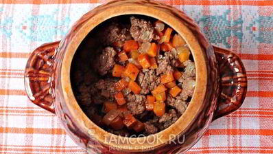 гречка с фаршем в горшочке в духовке