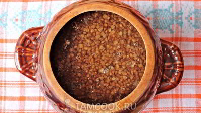 гречка с фаршем в горшочке в духовке