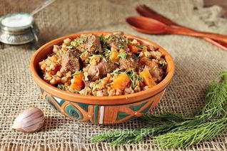 Гречка с говядиной в мультиварке