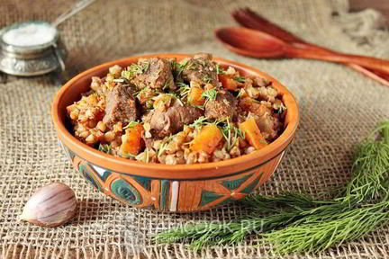 Гречка с говядиной в мультиварке