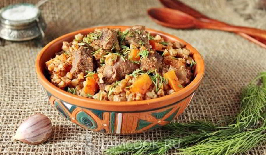 Рецепт гречки с говядиной в мультиварке