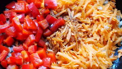 гречка с грибами и овощами в духовке