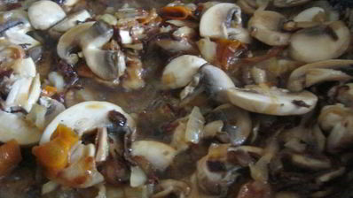 гречка с грибами и овощами