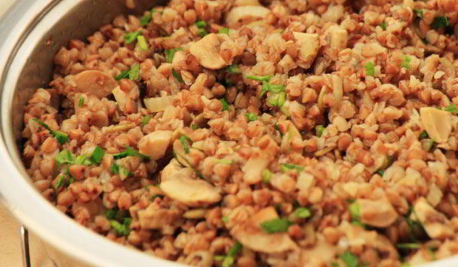 Рецепт гречки с грибами и семечками