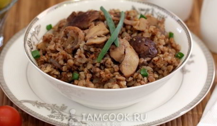 Рецепт гречки с грибами в мультиварке