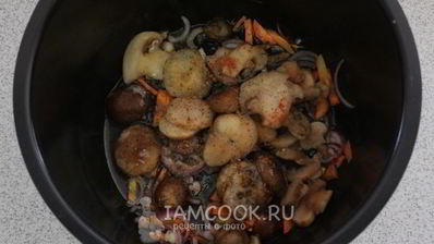гречка с грибами в мультиварке