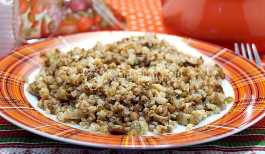 Рецепт гречки с грибами