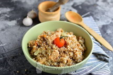 Гречка с индейкой в мультиварке