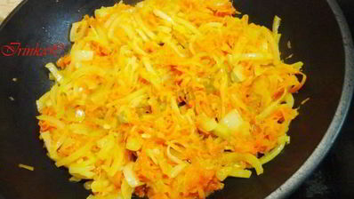 гречка с капустой и овощами