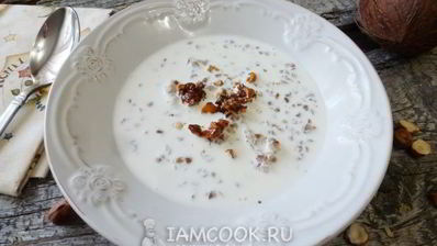 гречка с кокосовым молоком и фундуком