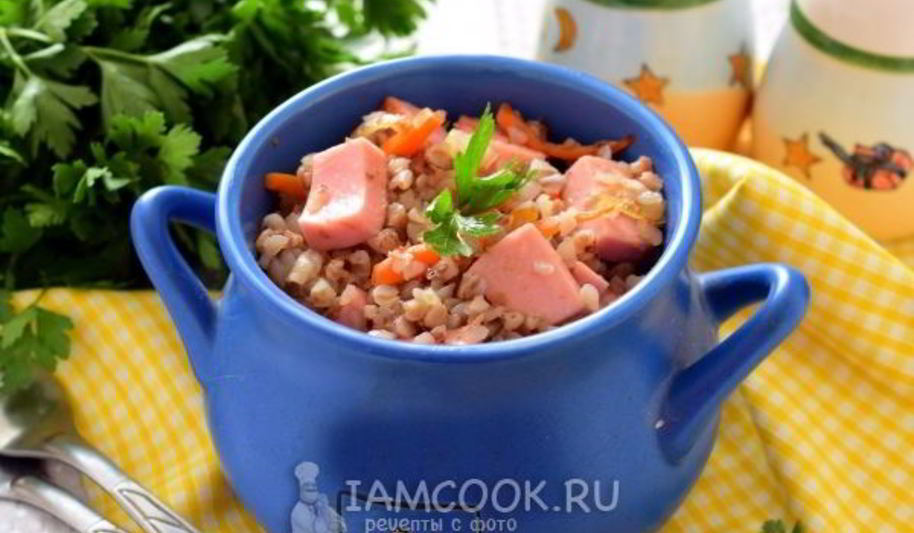 Рецепт гречки с колбасой