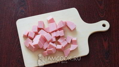 гречка с колбасой