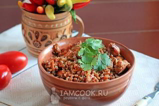 Гречка с куриным филе