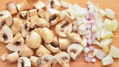 гречка с курицей и грибами