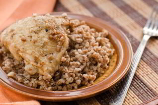 Гречка с курицей в духовке