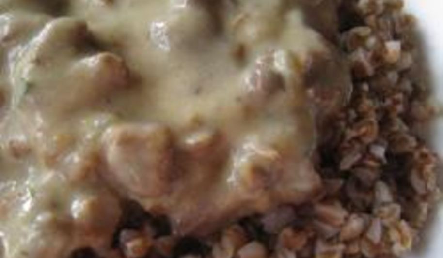 Рецепт гречки с лисичками в сливочном соусе