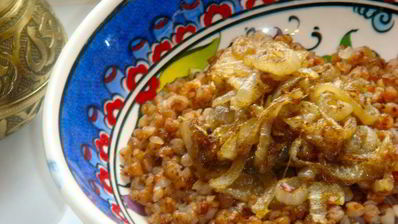 гречка с луком по-берберски