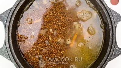 гречка с мясом и грибами