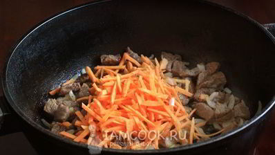 гречка с мясом на сковороде