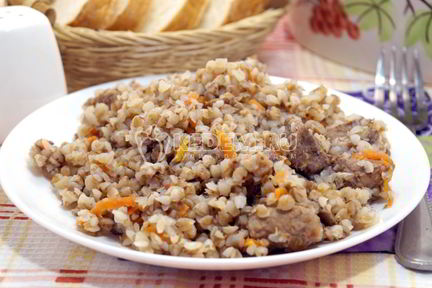Гречка с мясом в мультиварке