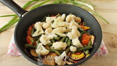 гречка с овощами на сковороде