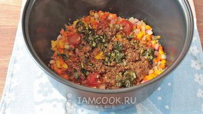 гречка с овощами в мультиварке