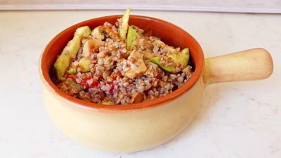 гречка с овощами