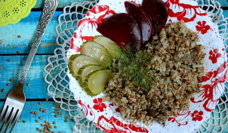 Рецепт гречки с печенью