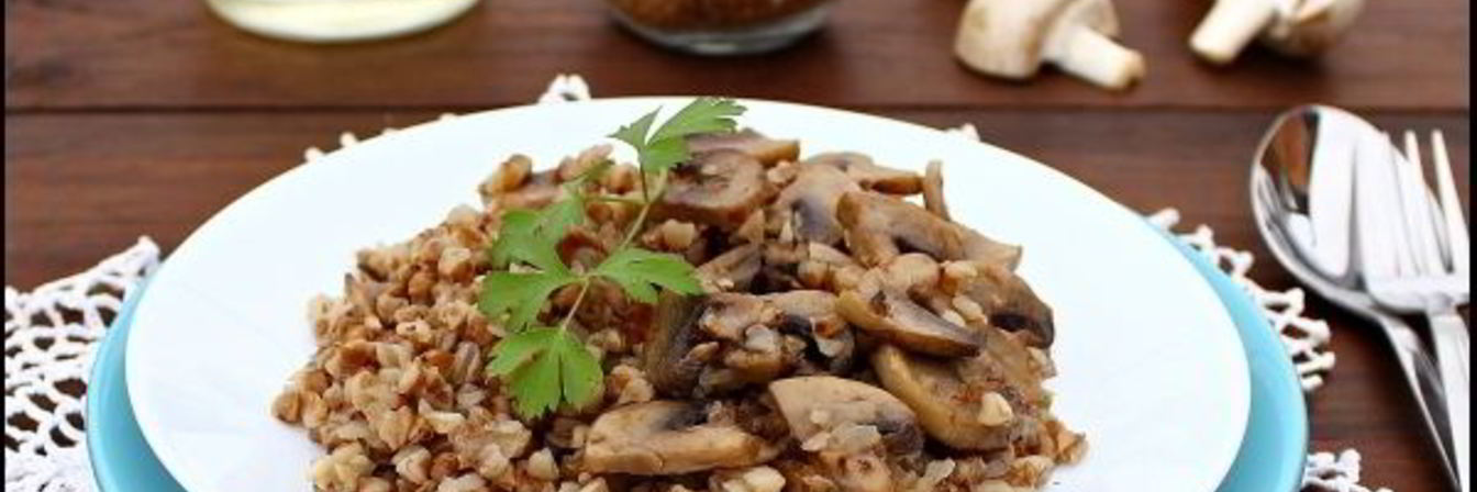 Гречка с шампиньонами в мультиварке